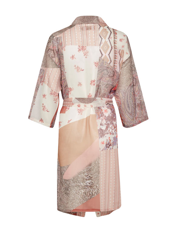 Cream - CRDanica Patchwork kimono