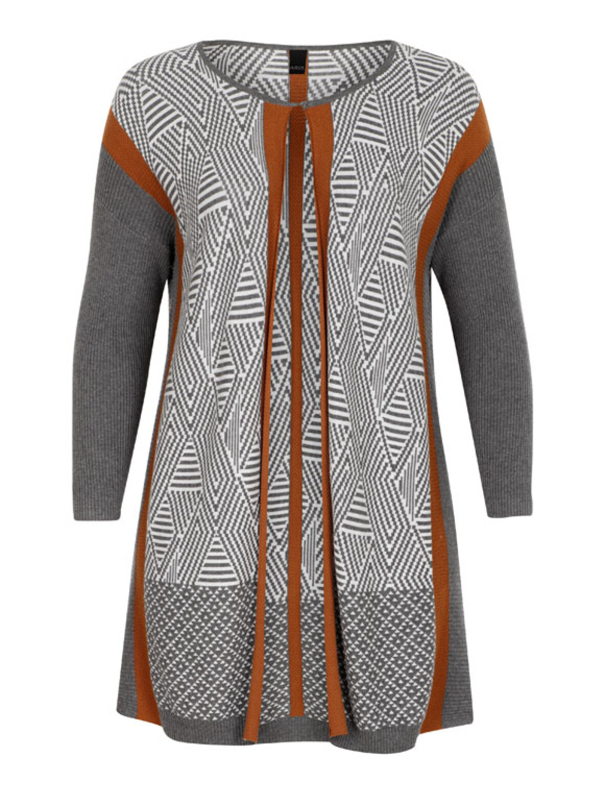 Windswept Ko på vegne af Mary - Smart strikket cardigan med grafisk mønster fra Adia