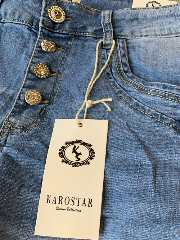 Karostar - Jeans Pirat synlige knapper